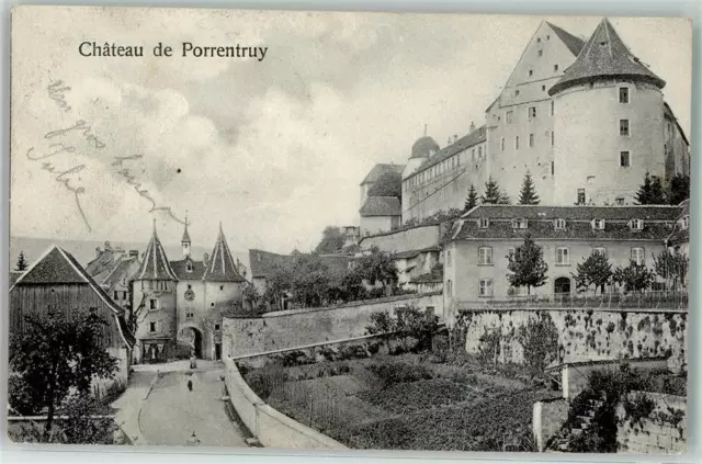 39403381 - Porrentruy Chateau et ancienne porte 1906