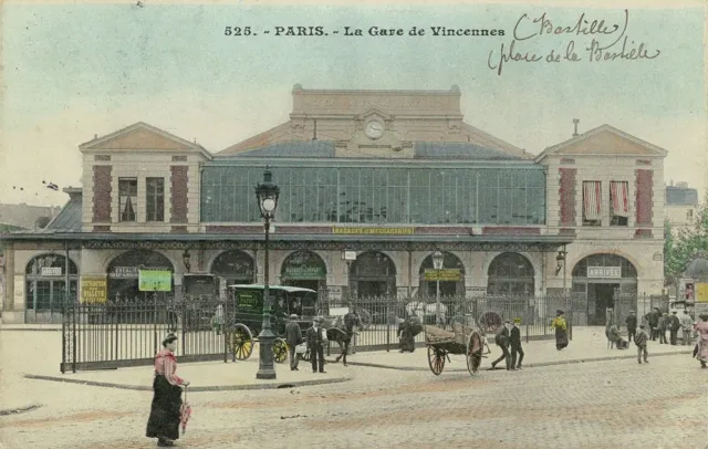 CPA - Paris - La Gare de Vincennes - 1907