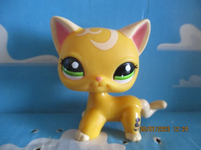 Figurine Littlest Pet Shop Hasbro - Chat Européen 2194 - Authentique - Occasion