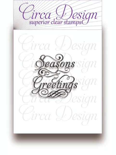 Clear Unmounted Christmas Festive Verse Sentiment Rubber Stamp XMVs125