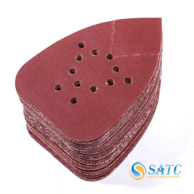 50x Mouse Sanding Pads 60 80 120 150 220 Grit for Black+Decker Sander Sandpaper