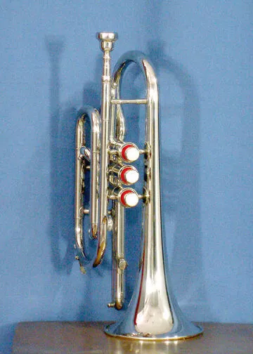 CHRISTMAS SALE NEW SILVER NICKEL Bb FLAT CORNET WITH FREE HARD CASE+M/P