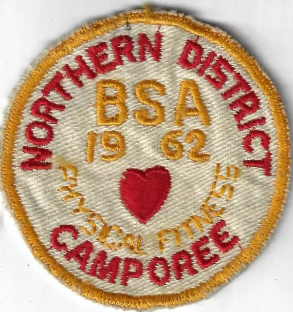 1962 Camporee Physical Fitness Northern District BSA DYL Bdr. (SEWN) [X-838]