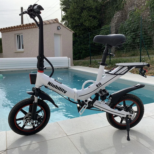 400W Dual Disc Brake Adult Foldable Electric Bicycle 14 Inch