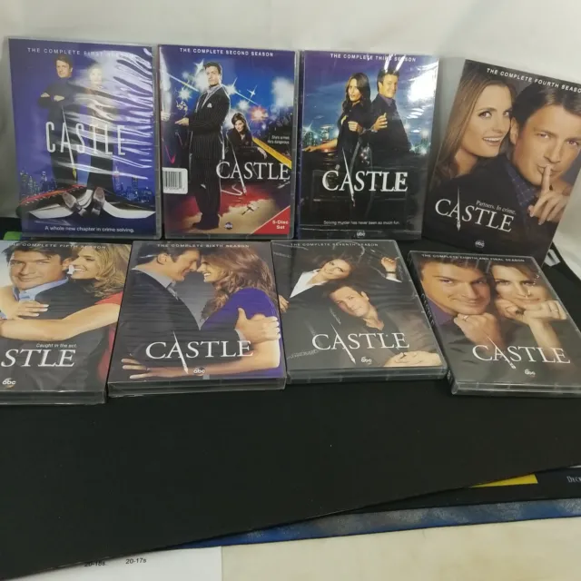 CASTLE - Complete TV Series, Seasons 1 2 3 4 5 6 7 8 DVD 1-8 (Missing S2 Disc 4)