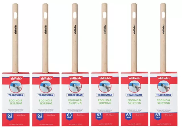 Paint Brush Oldfields Tradesman Synthetic Oval Cutter 63mm PACK OF 6  FREE POST