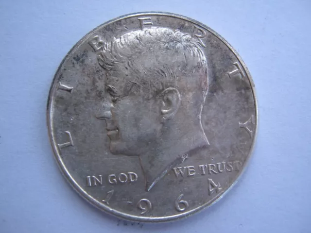 United States 1964 silver Kennedy Half Dollar GVF