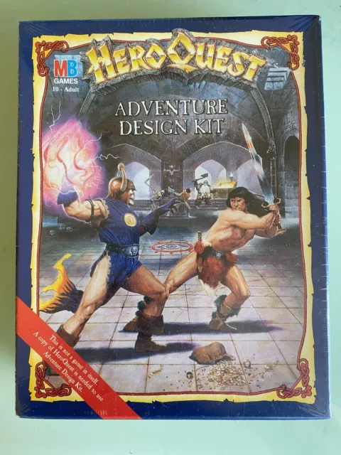 MB Games Workshop - HeroQuest - Kit de diseño de aventura, sellado plástico original 