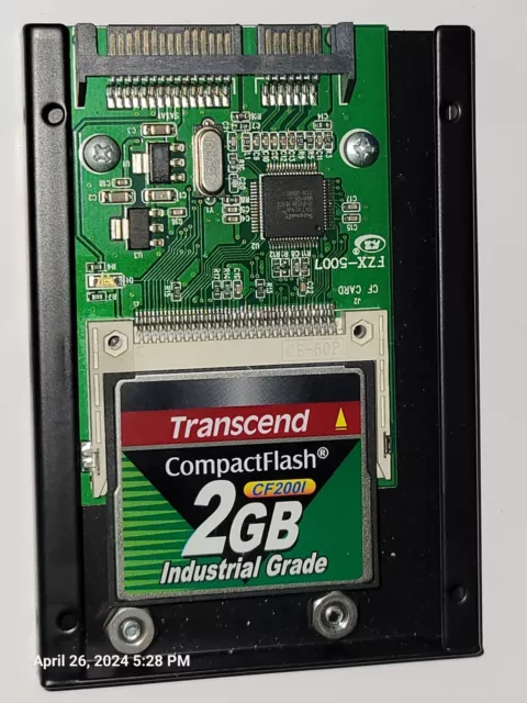 Industrial grade 2GB Compact Flash CF I II to 2.5" inch SATA Converter Adapter