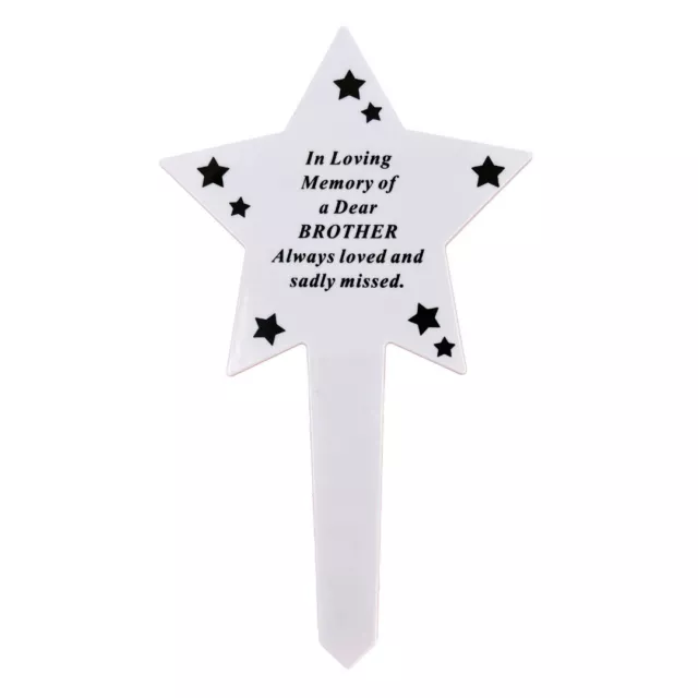 Shining Star Special Brother Memorial Baby Child Remembrance Verse Grave Ground
