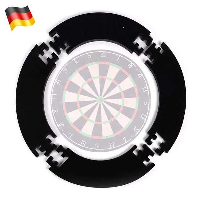 Dartscheiben Surround Ring – Schutz Für Wand & Scheibe, Schwarz, PU-Schaum