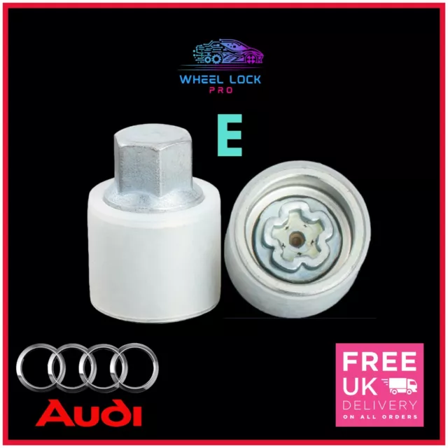 Audi New Locking Wheel Nut Key Bolt Letter E '805' Fast and Free