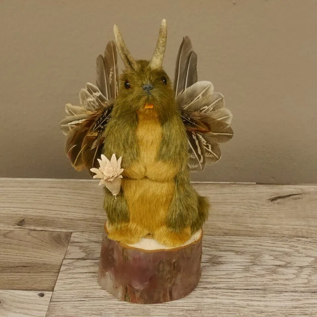 Wolpertinger Mini Maclean Preparado Con Edelweiß, Ala Y Cornamenta #86.15.9 2