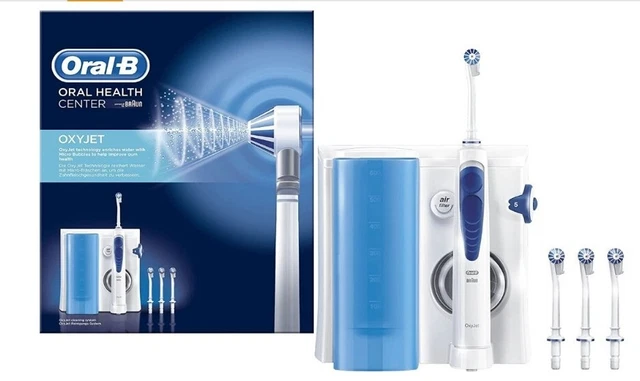 Oral-B Idropulsore Oxyjet, Sistema Pulente Con 4 Testine Oxyjet bianco