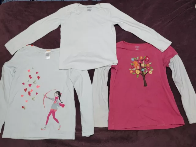 Gymboree- Girls Long Sleeve T-shirts 3 Pc. Lot Size 7/8