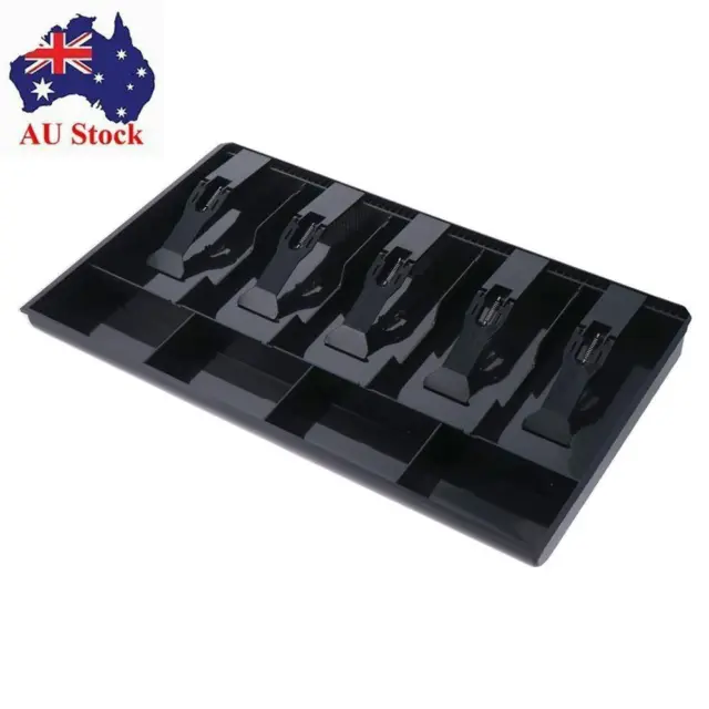 Black Drawer Insert Tray Compartments for Money Storage  Office