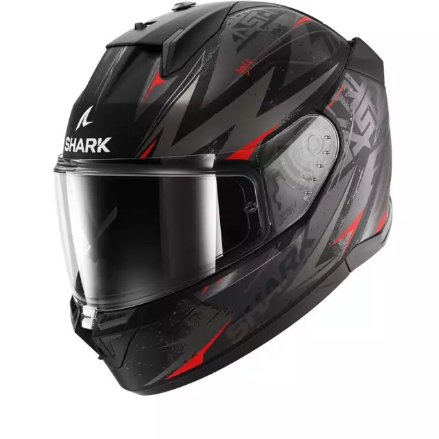 Shark D-SKWAL 3 Blast-R Mat Noir Anthrazit Rouge KAR Casque Intégral -  Livra...