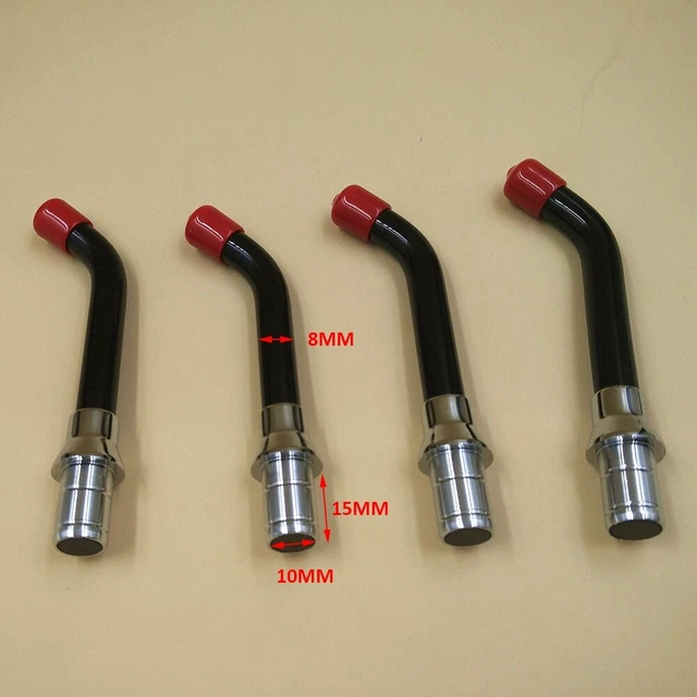 4Pcs Universal Dental LED Curing Lights Glass Light Guides Rod Tips 8x15x10MM