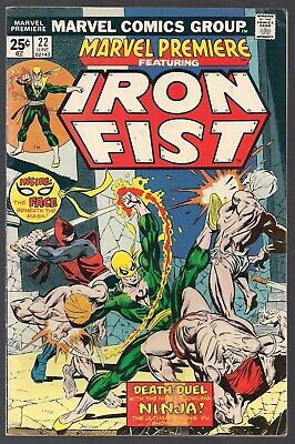 Marvel Premiere #22 Featuring Iron Fist 1975 "Death Is A Ninja!" Battlefest Vgfn