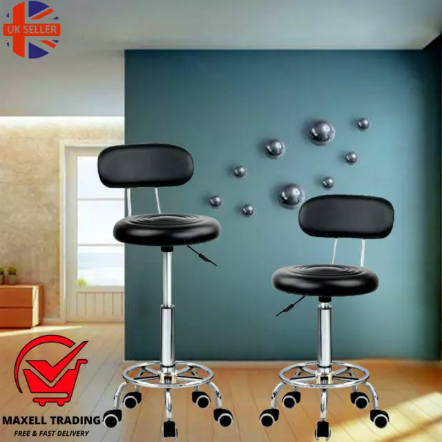 Stool Bar Stools Adjustable Height Kitchen Breakfast Swivel Chairs with Gas Lift