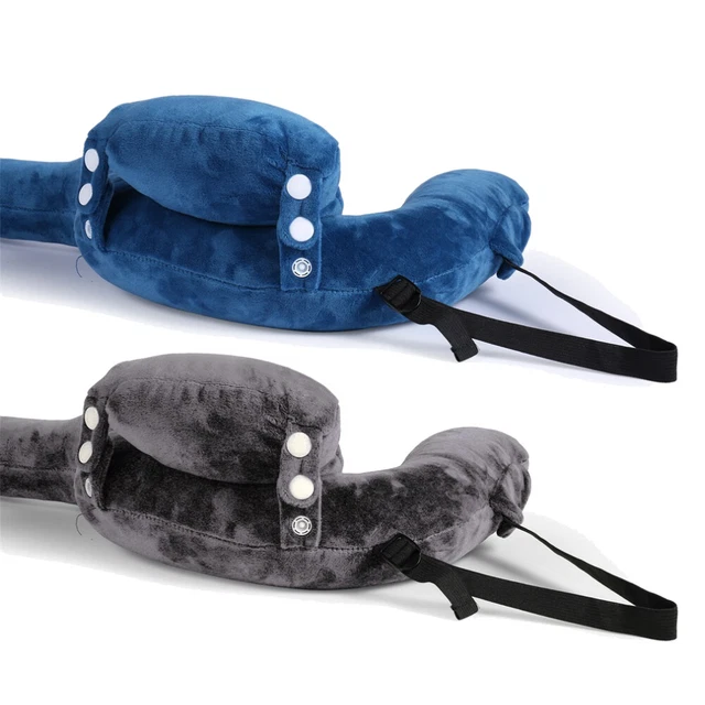 Memory Foam U-shaped Travel Pillow Inflatable Sleep Support Airplane Cushion NEW 9