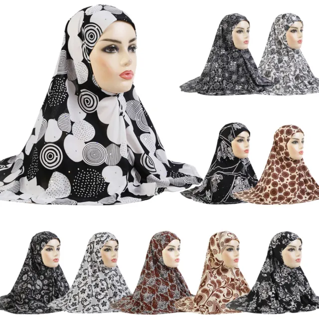 Muslim Women One Piece Amira Turban Hijab Scarf Headscarf Shawls Wrap Islamic