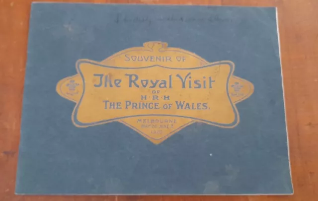 Souvenir of The Royal Visit of H.R.H The Prince of Wales,Melb May 26-June 7 1920