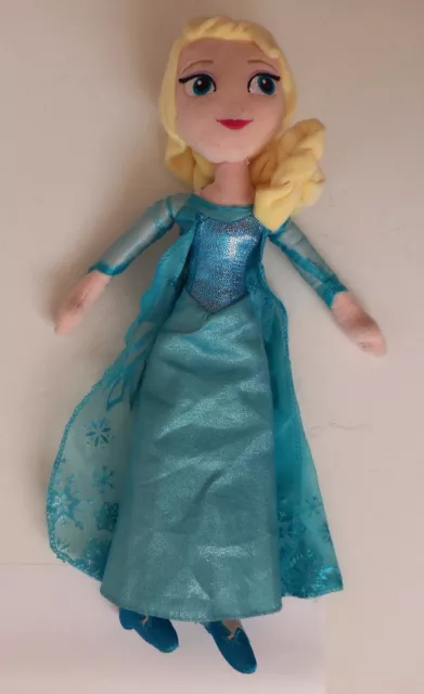Disney Store Frozen Elsa Plush Soft Toy Female Figure Film Character Doll