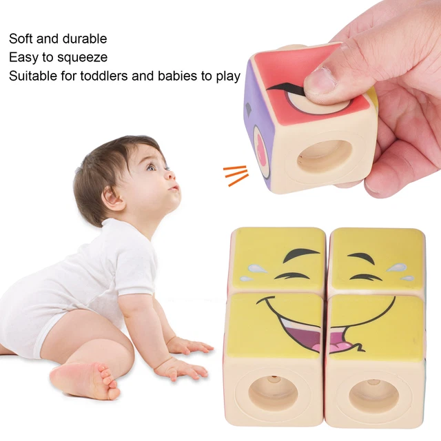 Puzzle Blocks Hand Eye Coordination Soft Stacking Building Blocks 4pcs PVC