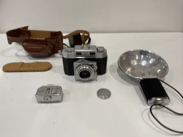 AGFA Karat Prontor-SVS Rangefinder Vintage Camera Solagon 50mm F2 Lens + Extras