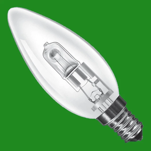 4X 18W (=25W) à Variation Halogène Transparent Bougie Ampoules, Ses E14 Lampe EUR 10,34