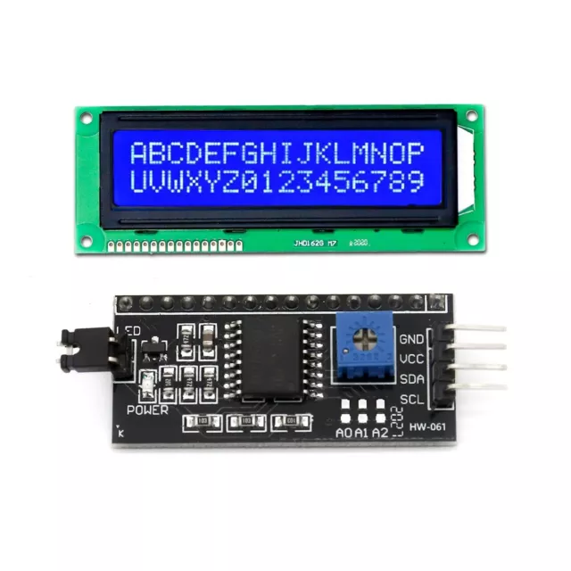 1602 16X2 LCD Display IIC/I2C/TWI/SPI Serial Interface Module For Arduino 2