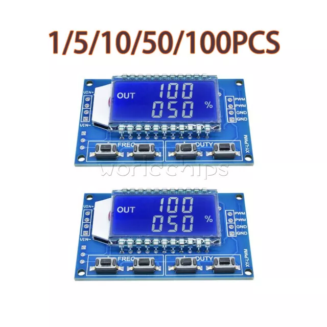 1-100PCS Adjustable PWM Pulse Frequency Duty Cycle Square Wave Signal Generator