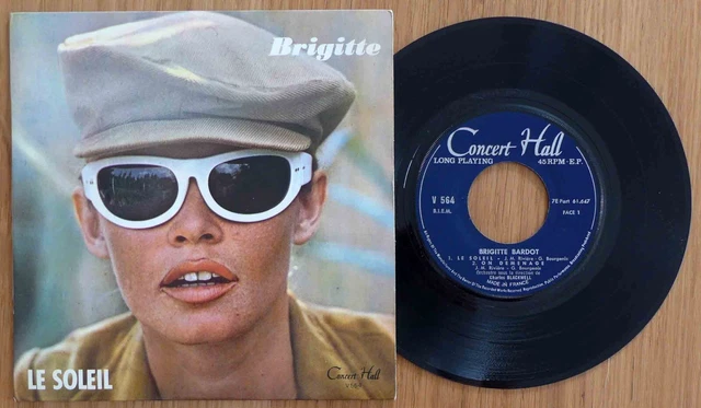 Brigitte Bardot EP 45 Tours Le Soleil Concert Hall V564 NM/NM