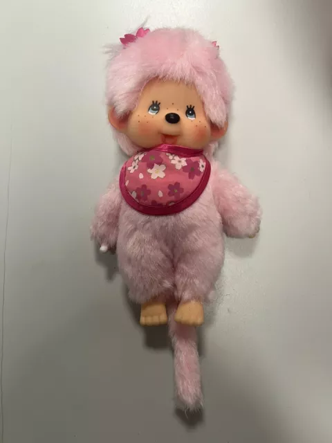 süßes original Monchhichi Kirschblüten Mädchen Rosa 20 cm wie neu