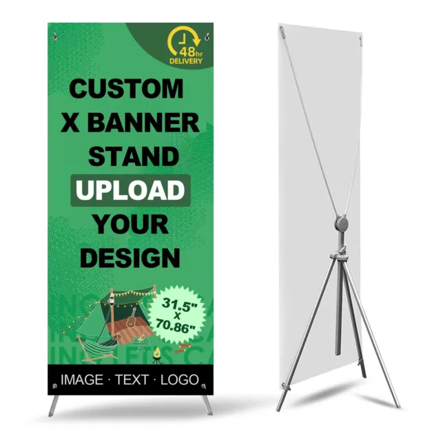 Premium X Banner Stand Portable Retractable Stand with Carrying Bag 31.5"x70.86"