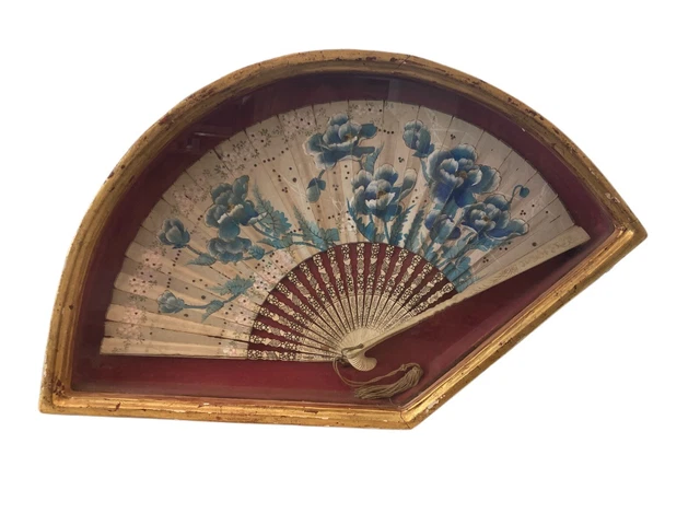 RARE AND MAGNIFICIENT 19TH CENTURY CANTONESE CHINESE FAN w case