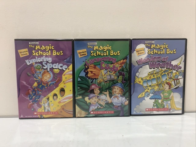 3X THE MAGIC School Bus DVDs EXPLORING SPACE discovering bugs WONDERS ...