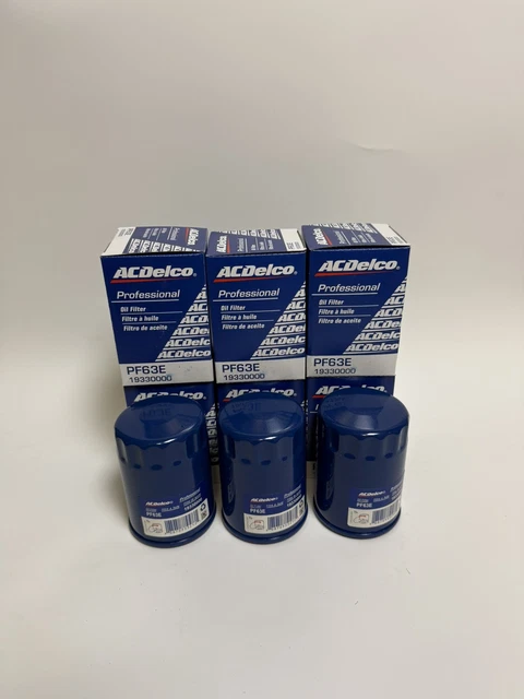 GENUINE GM ACDELCO Engine Oil Filter PF63E PF63F Set of 6 pcs. $47.84 ...