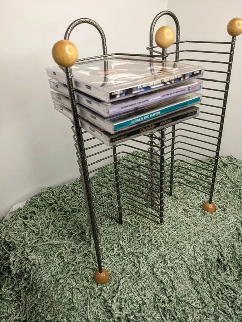 CD Rack Media Tower Holder Stand Storage Display Shelf Organizer Holds 40 CD's
