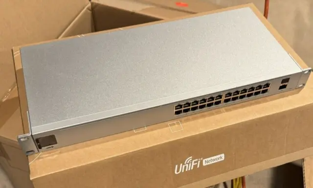 UBIQUITI USW-24-POE UNIFI 24-Port Gigabit PoE Switch with SFP $175.00 ...