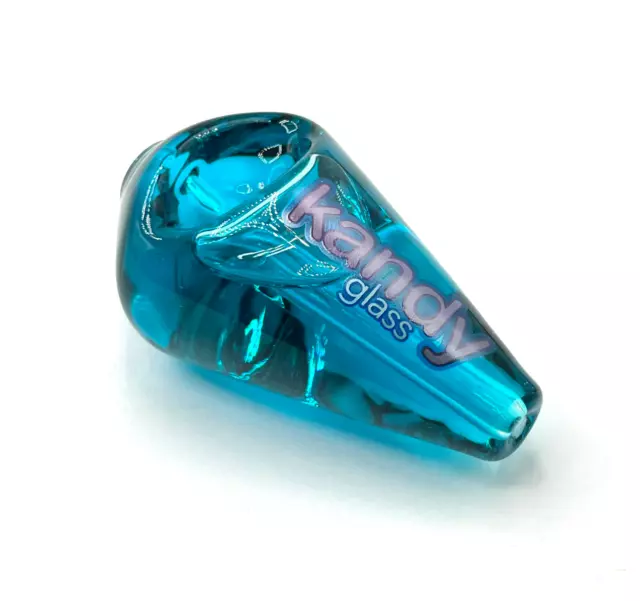 3 inch glass tobacco smoking pipes glycerin hand pipe blue