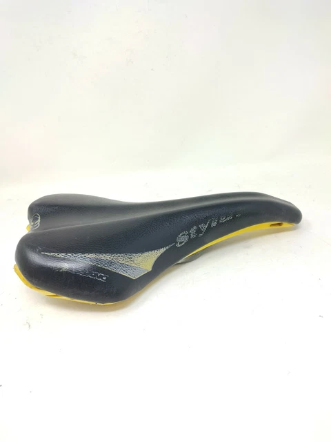 vintage sellino saddle corsa road  Bassano Stylus Yellow  bici bike