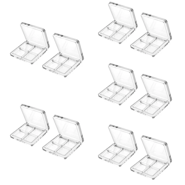 5 Pack Cosmetic Tools Palette Organizer Empty Eyeshadow Pan Travel Makeup Box