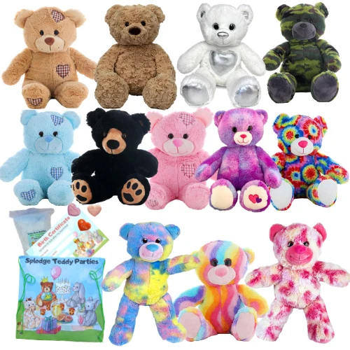 TEDDY BEAR -16&/40CM BUILD a TEDDY BEAR MAKING KIT - no sew - gift or ...
