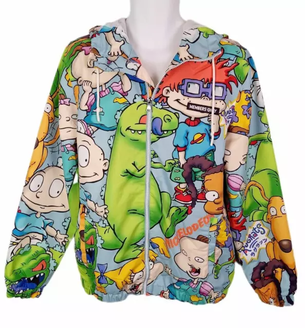 MEMBER'S ONLY RUGRATS Hooded Windbreaker Jacket Nickelodeon Size M $49. ...