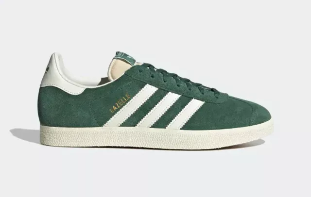 ALL SIZES Adidas Originals GAZELLE SHOES GY7338 Vintage STYLE Trainers OG Green