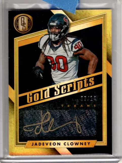 JADEVEON CLOWNEY 2018 Gold Standard Gold Scripts Ink AUTO / AUTOGRAPH #d /14
