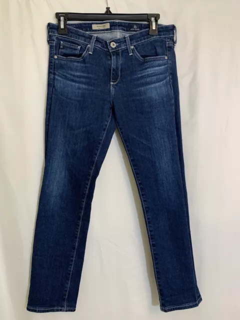 AG Stilt Crop Cigarette Blue Jeans size 26