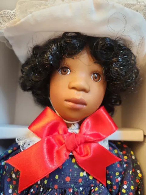 RARE Dynasty Doll Collection KESIA African American Black Porcelain NIB Vtg 1989